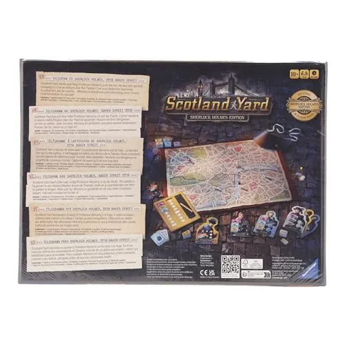 Ravensburger - Scotland Yard Sherlock Holmes, Gioco da Tavolo per Tutta la Famiglia, 2-6 Giocatori, Idea Regalo per Bambini 10+ Anni, Edizione in Italiano
