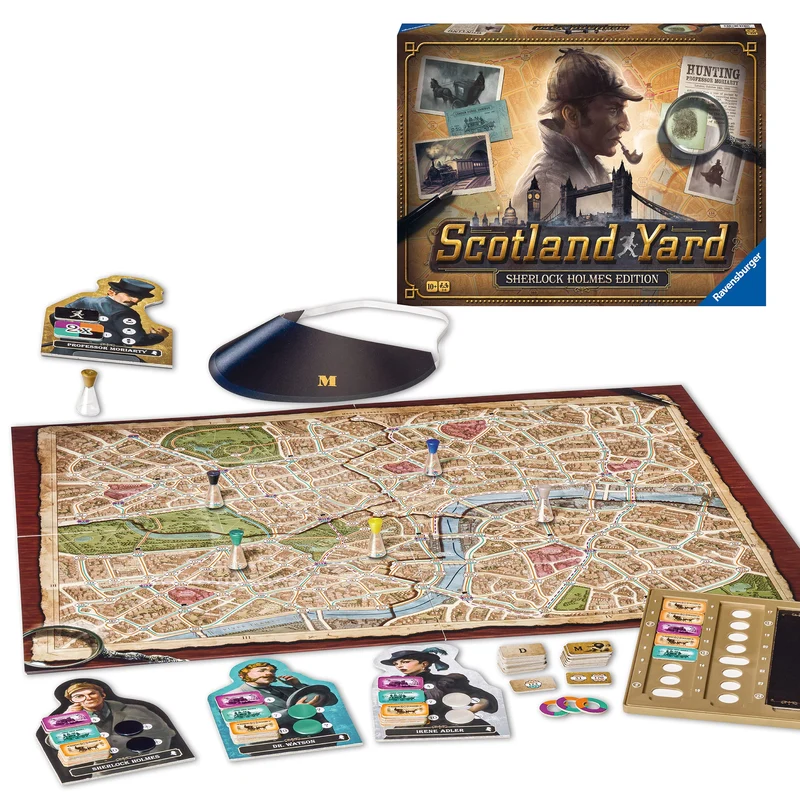 Ravensburger - Scotland Yard Sherlock Holmes, Gioco da Tavolo per Tutta la Famiglia, 2-6 Giocatori, Idea Regalo per Bambini 10+ Anni, Edizione in Italiano