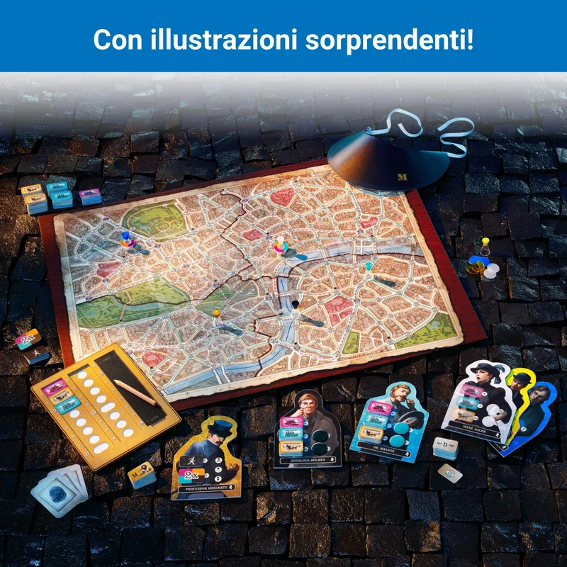 Ravensburger - Scotland Yard Sherlock Holmes, Gioco da Tavolo per Tutta la Famiglia, 2-6 Giocatori, Idea Regalo per Bambini 10+ Anni, Edizione in Italiano