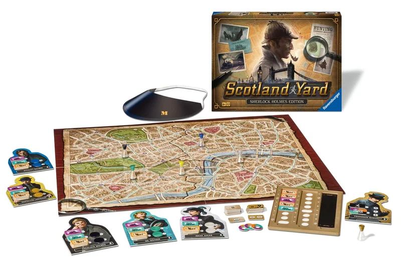 Ravensburger - Scotland Yard Sherlock Holmes, Gioco da Tavolo per Tutta la Famiglia, 2-6 Giocatori, Idea Regalo per Bambini 10+ Anni, Edizione in Italiano
