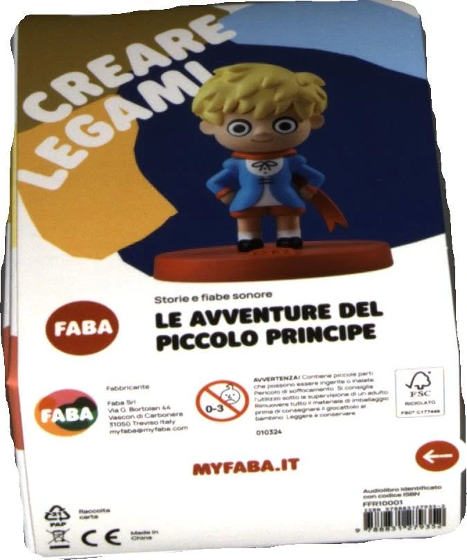 FABA Personaggio Sonoro Le Avventure del Piccolo Principe - Storie Sonore - Giocattolo, Contenuti Educativi, Versione Italiana, Bambini 4+ anni