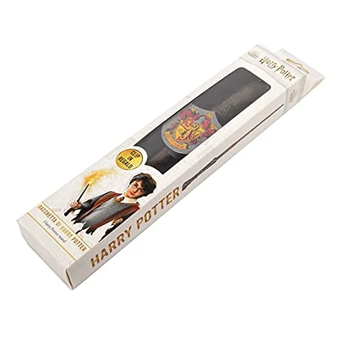 Ciao- Bacchetta Harry Potter (30cm) con Stemma Gryffindor in Scatola Clip, Colore Marrone, 20192