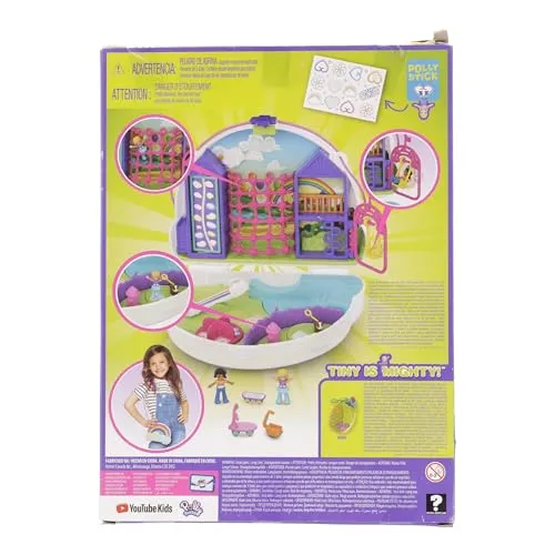 Polly Pocket, Cofanetto Borsetta dei Segreti Arcobaleno, Giocattolo per Bambini 4+Anni, GKJ65