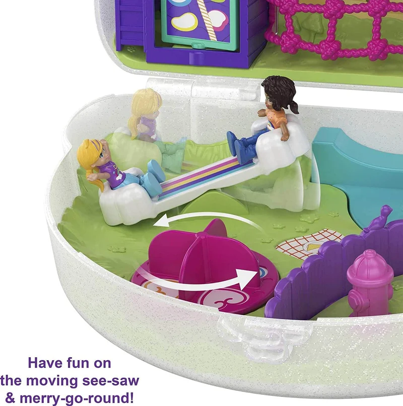Polly Pocket, Cofanetto Borsetta dei Segreti Arcobaleno, Giocattolo per Bambini 4+Anni, GKJ65