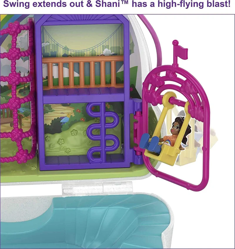 Polly Pocket, Cofanetto Borsetta dei Segreti Arcobaleno, Giocattolo per Bambini 4+Anni, GKJ65