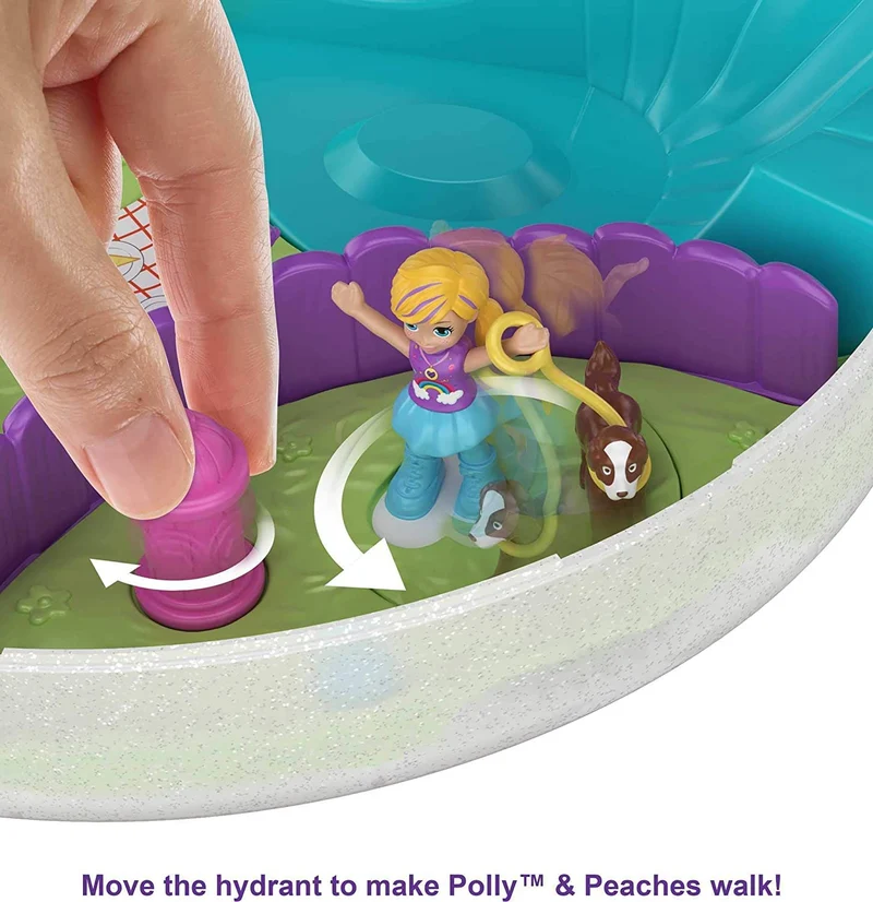 Polly Pocket, Cofanetto Borsetta dei Segreti Arcobaleno, Giocattolo per Bambini 4+Anni, GKJ65