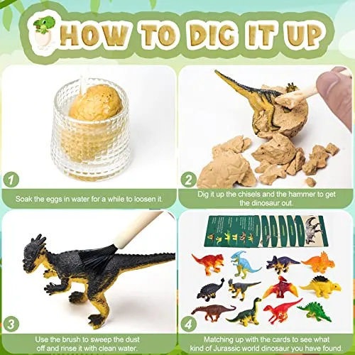 Joozmui Dinosauri per Bambini, Dinosauro Giocattolo Giocattoli Bambino 4-9 anni Gioco Regalo Bambino 4-9 anni Maschio Dinosauri Regalini