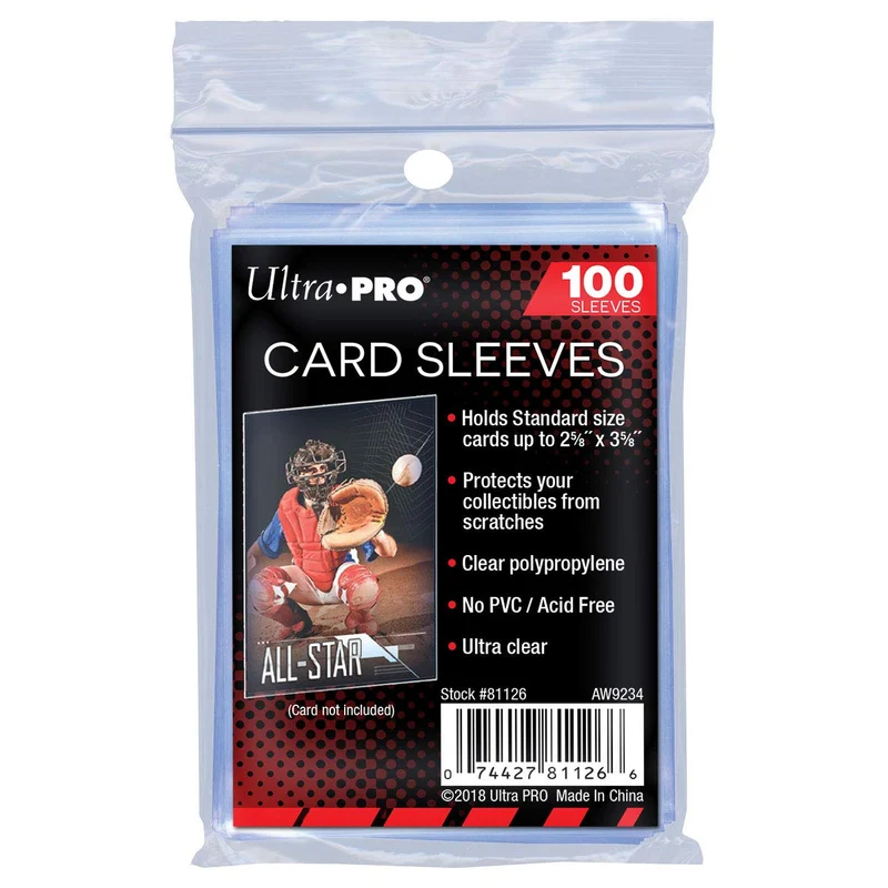Ultra Pro AW11739, custodie protettive per carte, trasparenti, 100 pezzi