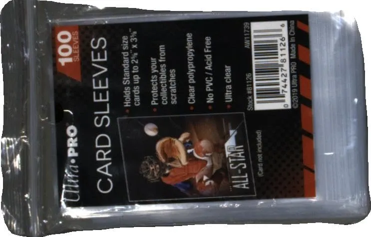 Ultra Pro AW11739, custodie protettive per carte, trasparenti, 100 pezzi