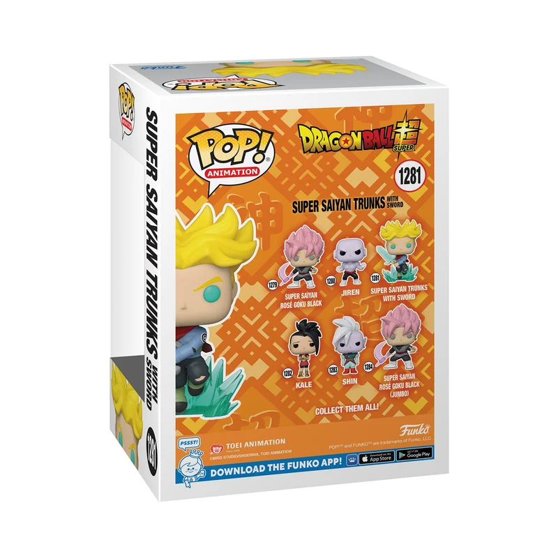Funko Pop! Animation: DBS - Super Saiyan Trunks With Sword - Dragon Ball - Figura in Vinile da Collezione - Idea Regalo - Merchandising Ufficiale - Giocattoli per Bambini e Adulti - Anime Fans