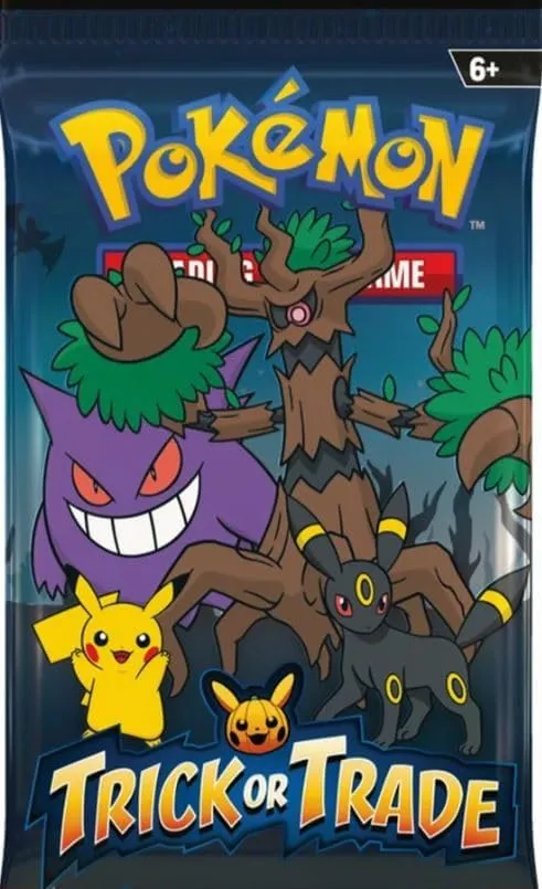 Trick or Trade 2024 Booster Bundle (35 Booster) Inglese Trick or Treat PKM Halloween Booster + Heartforcards® protezione spedizione
