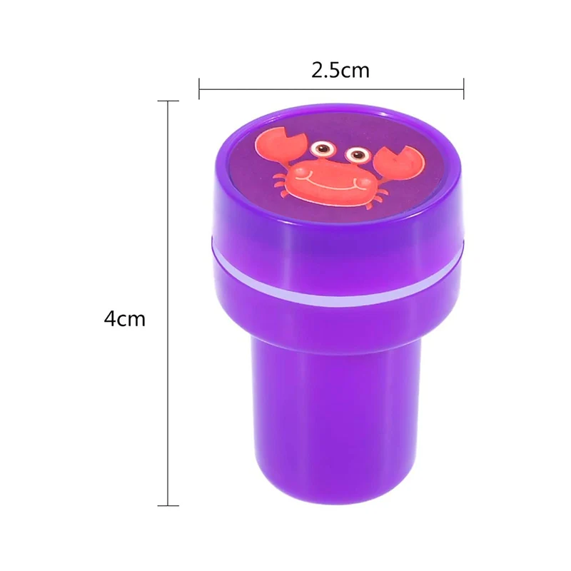 Faburo 26Pz Timbri Bambini Sigillo Animale, Cartoni Animati Kit Set di Strumenti Auto Inchiostrazione Timbri, Regali per Feste per Bambini