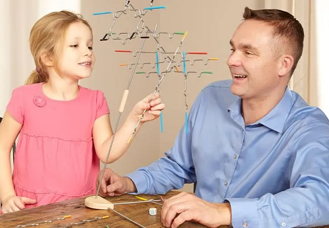 Melissa & Doug Suspend Gioco Da Tavolo Famiglia, Torre Di Legno, Idee Regalo Adulti | 8 Anni Su | Rompicapo Bambini 10 Anni Maschio