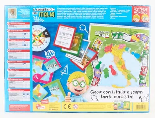 Liscianigiochi 51156 Il Grande Gioco Dell'Italia, Multicolore, ‎6 x 38.8 x 28.5 cm, 700 grammi