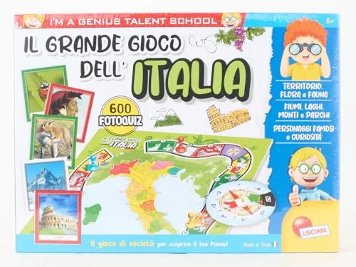 Liscianigiochi 51156 Il Grande Gioco Dell'Italia, Multicolore, ‎6 x 38.8 x 28.5 cm, 700 grammi