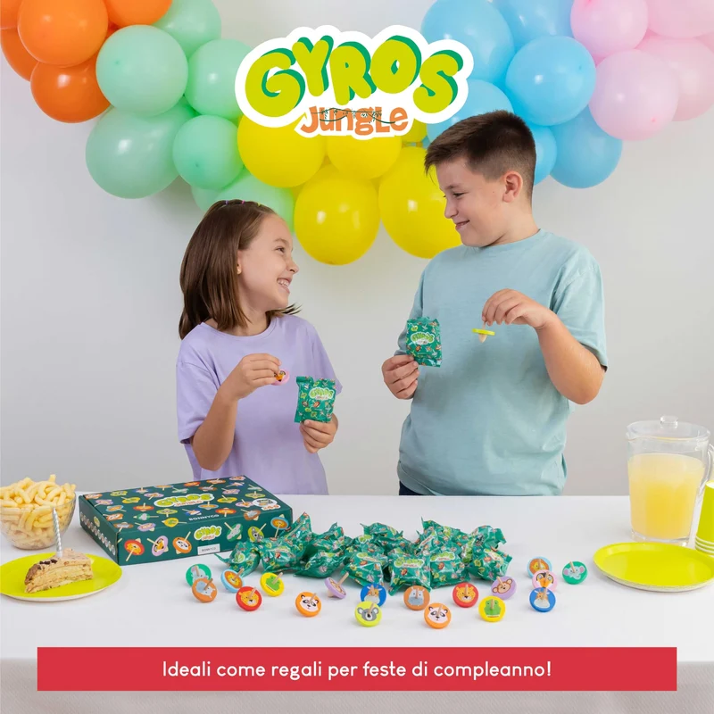 Trottola Bambini Pack 40 Gadget Compleanno Bambini - BONNYCO | Regalini Fine Festa Compleanno, Gadget Compleanno Bambina Bambino, Regalini Compleanno Bambini Invitati Pensierini per Bambini Dopo Festa