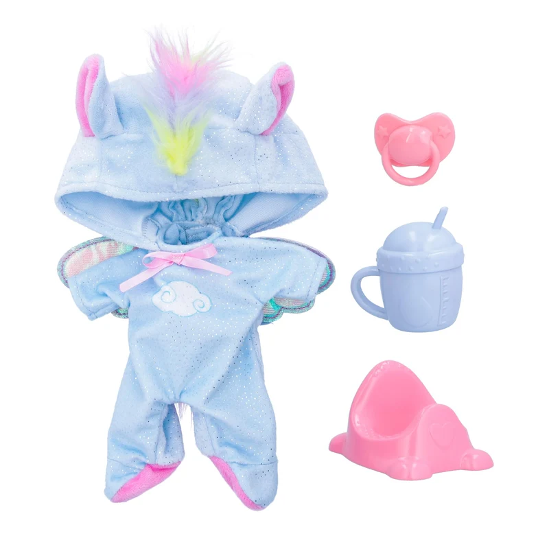 Cry Babies Loving Care Fantasy Jenna | Bambola interattiva che piange lacrime vere, con pigiama intercambiabili - Bambola giocattolo funzionale per bambini dai 18 mesi in su