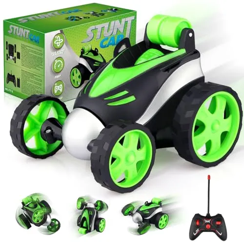 Mini Macchina Telecomandata Acrobatica per Bambini 3 4 5 6 7 8 Anni, Macchinina Radiocomandata Auto RC Stunt Remote Control Car Regalo Compleanno Pasqua Natale Giocattoli Bimbi