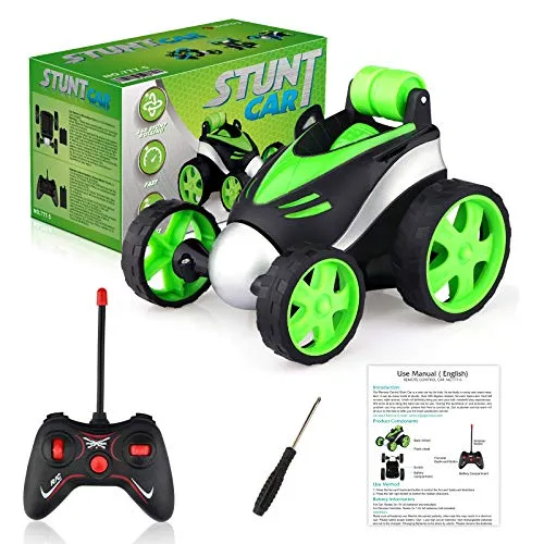 Mini Macchina Telecomandata Acrobatica per Bambini 3 4 5 6 7 8 Anni, Macchinina Radiocomandata Auto RC Stunt Remote Control Car Regalo Compleanno Pasqua Natale Giocattoli Bimbi