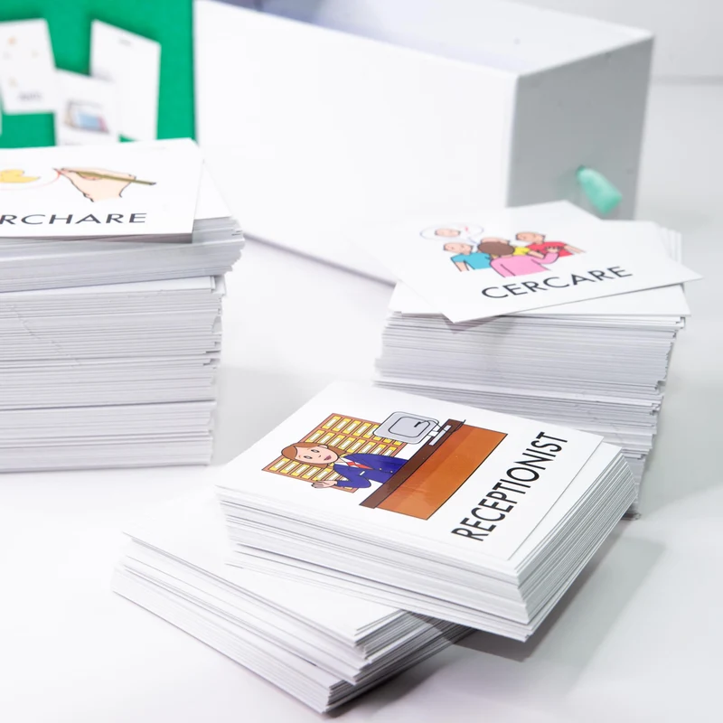 FLASHCARDS BAMBINI ITALIANO | Pittogrammi per l'Autismo | Carte Flash Linguaggio Italiano Per Bambini | Il Kit Dei Pittogrammi - Editorial GEU Lectura y Escritura (Italiano - 400 Flashcards)