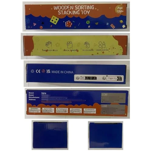 Uping Giochi Bambini 1 2 3 Anni Giochi Montessori 1 2 3 Anni Giochi Educativi Puzzle in Legno Ordinamento e Impilamento Regalo Bambino