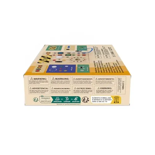 Giochi Montessori 1 anno per Bambini Montessori Busy Board Giochi Legno con 10 Interruttori e 23 luci LED Giochi Sensoriali Giocattolo sensoriale di apprendimento Adatto per 1 2 3 4 anni Bambin