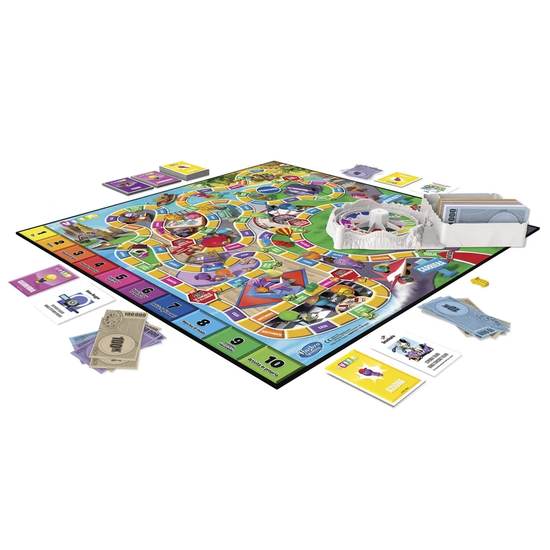 Hasbro Gaming - Il Gioco della Vita, Un Gioco Adatto A Tutta La Famiglia per 2-4 Giocatori, Gioco da Tavolo per Bambini dagli 8 Anni in su