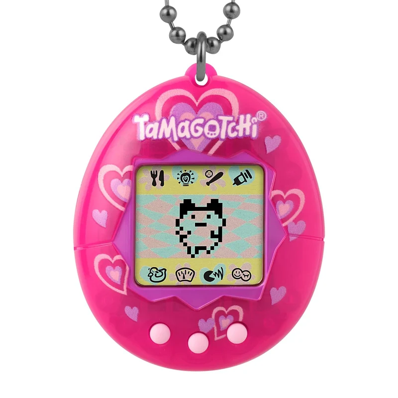 Bandai - Tamagotchi - Tamagotchi originale - Lots of Love - animale elettronico virtuale con schermo a colori, 3 pulsanti e giochi - Animale interattivo - Giocattolo per bambini 8 anni e + - 42975