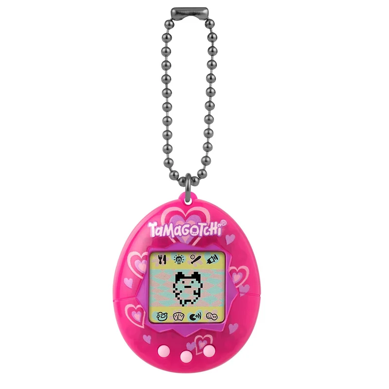 Bandai - Tamagotchi - Tamagotchi originale - Lots of Love - animale elettronico virtuale con schermo a colori, 3 pulsanti e giochi - Animale interattivo - Giocattolo per bambini 8 anni e + - 42975