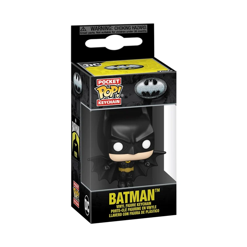Funko Pop! Keychain: BM 85th - Batman - (Soaring) - Batman 1989 - Mini Figura in Vinile da Collezione Novità Portachiavi - Riempitivi per Calze - Idea Regalo - Merchandising Ufficiale - Movies Fans