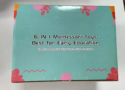 Weilim Giochi per bambini dai 6 ai 12 mesi, giochi Montessori per neonati, giocattoli sensoriali, giocattoli da bagno 6 in 1 con blocchi e anelli impilabili, uova da abbinare