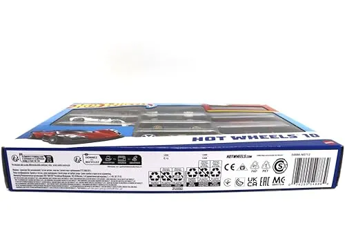 Hot Wheels - Set Macchinine da 10 Veicoli in Scala 1:64, con Decorazioni Mozzafiato, da Collezionare, Single, 54886