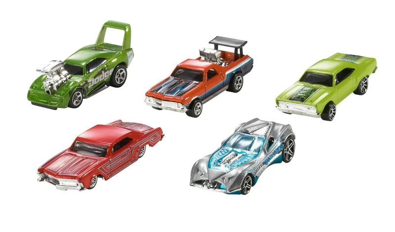 Hot Wheels - Set Macchinine da 10 Veicoli in Scala 1:64, con Decorazioni Mozzafiato, da Collezionare, Single, 54886