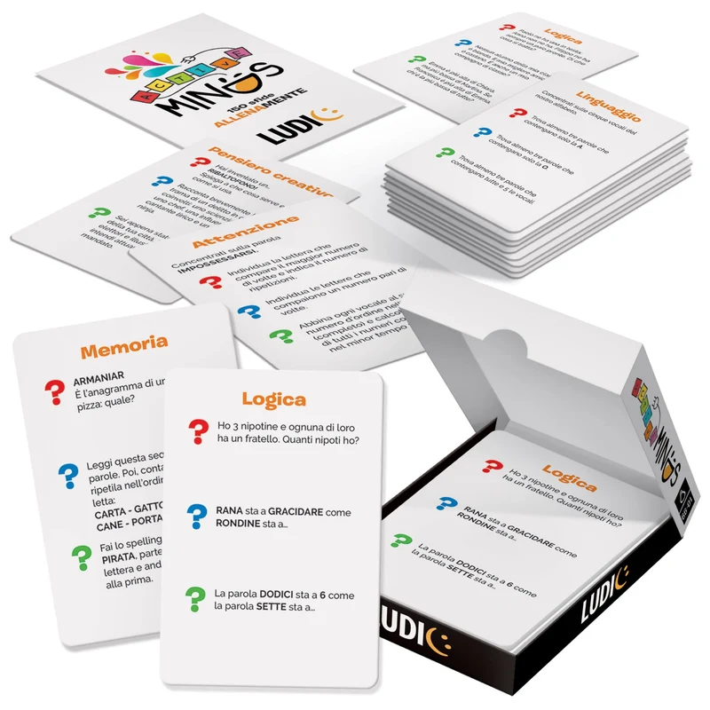 Ludic Active Minds 150 Sfide Allenamente It51111 Gioco Di Società Formato Viaggio Per 1+Giocatori