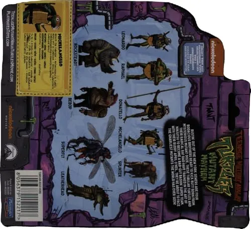 Giochi Preziosi - Michelangelo Tartarughe Ninja Caos Mutante, Michelangelo in versione Action Figure Base Articolata da 12 cm, Personaggio con Armi da Combattimento, Per Bambini dai 4 anni