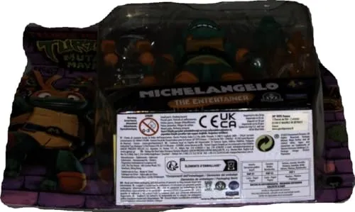 Giochi Preziosi - Michelangelo Tartarughe Ninja Caos Mutante, Michelangelo in versione Action Figure Base Articolata da 12 cm, Personaggio con Armi da Combattimento, Per Bambini dai 4 anni