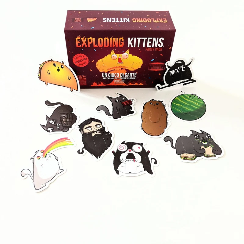 Asmodee - Exploding Kittens: Party Pack - Divertente Gioco di Carte, 2-10 Giocatori, 7+ Anni, Edizione in Italiano