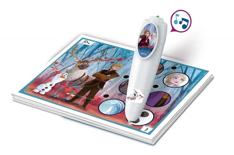 Clementoni Sapientino - Basic Frozen 2, Gioco Educativo Bambini 4-6 Anni, 200+ Quiz Interattivi con Penna Elettronica, Apprendimento di Forme, Colori e Numeri, Made in Italy, Lingua Italiana, 16237