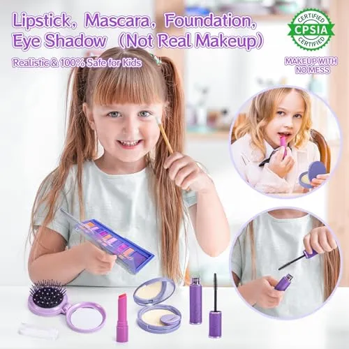 Regalo Bambina Giocattoli, Borsa per Bambina con Accessori - Trucchi Bambina Diario Maschera per Gli Occhi di Unicorno Portafoglio Telefono, Natale Compleanno Giochi Regalo Bambina 3 4 5 6 7 8 Anni