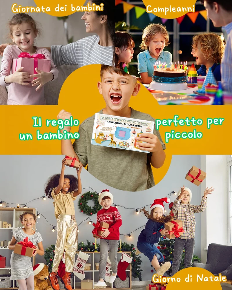 Winnrok Amico Vocabolo Gioco, Flashcards Bambini Italiano, Giochi Bambini 2 Anni, Giochi Montessori 2 Anni, Autismo Sensoriali Giocattoli Educativi, Imparare a parlare Colori Numero Animali 224 Parole