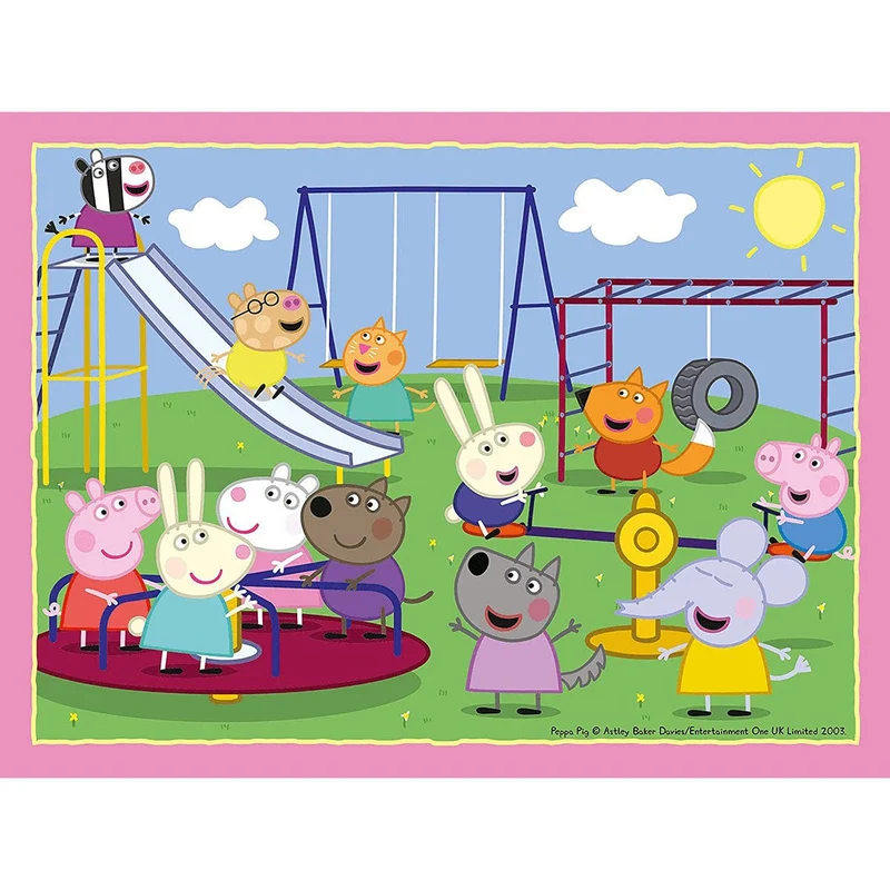Ravensburger - Puzzle Peppa Pig, Collezione 4 in a Box, 4 puzzle da 12-16-20-24 Pezzi, Età Raccomandata 3+ Anni