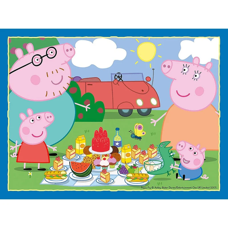 Ravensburger - Puzzle Peppa Pig, Collezione 4 in a Box, 4 puzzle da 12-16-20-24 Pezzi, Età Raccomandata 3+ Anni