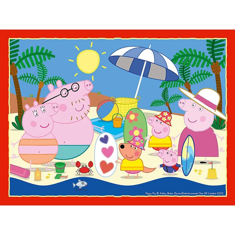 Ravensburger - Puzzle Peppa Pig, Collezione 4 in a Box, 4 puzzle da 12-16-20-24 Pezzi, Età Raccomandata 3+ Anni