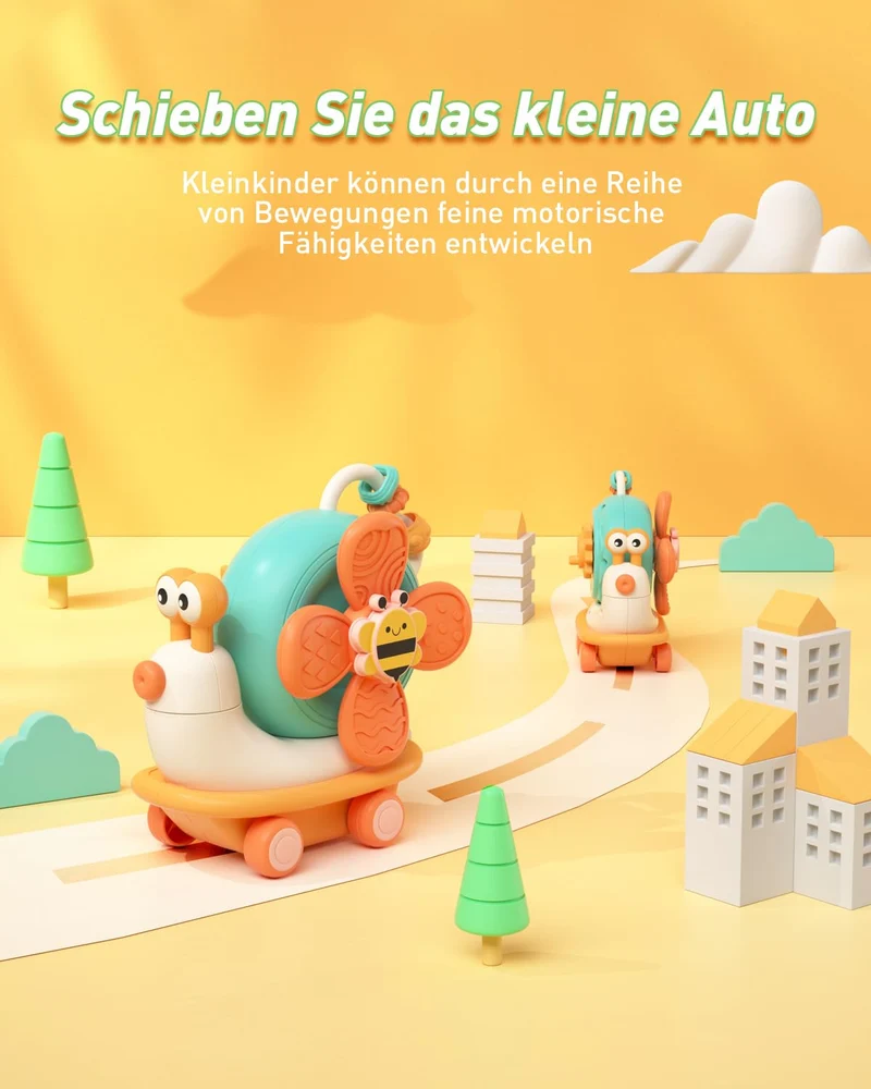 VORENUS Gioco Seggiolone Ventosa per Bambini 6 Mesi, Montessori Sensoriale Giochi Neonato 6-9 Mesi, Educativo attività Giocattoli Bambini con Ventose, Regalo Bimbo 1 Anno 12 Mesi