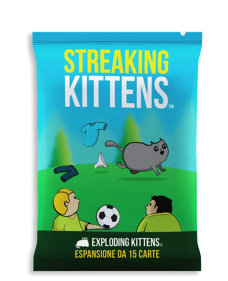 Asmodee: Streaking Kittens, Espansione Gioco di Carte Exploding Kittens, Edizione in Italiano