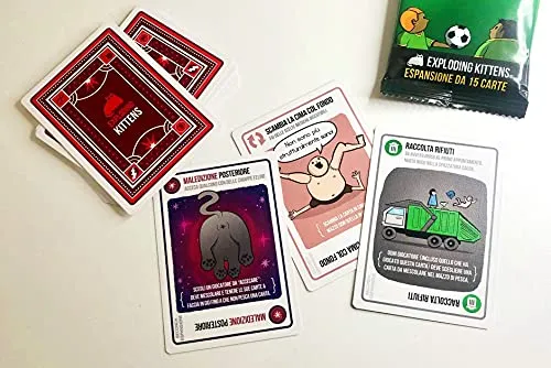 Asmodee: Streaking Kittens, Espansione Gioco di Carte Exploding Kittens, Edizione in Italiano