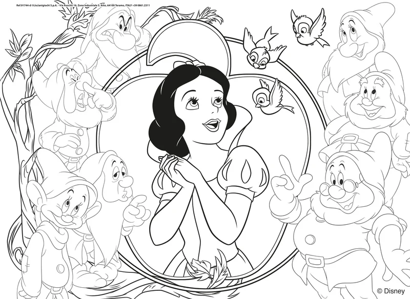 Lisciani Giochi- Disney Puzzle Maxifloor 4 X 48 Princess, 91744