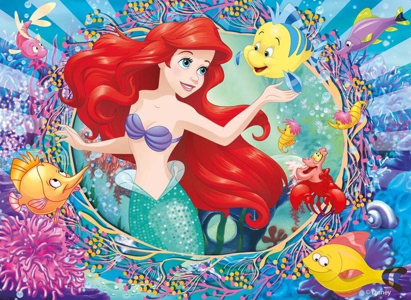 Lisciani Giochi- Disney Puzzle Maxifloor 4 X 48 Princess, 91744