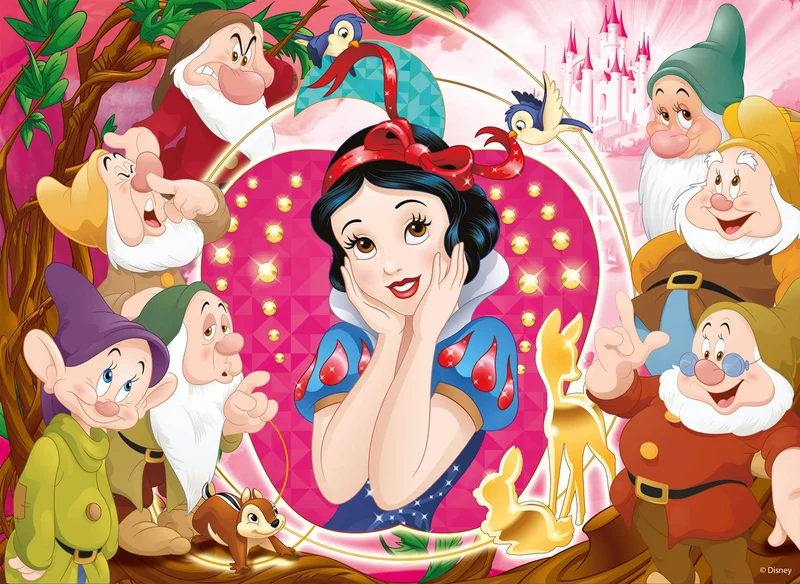 Lisciani Giochi- Disney Puzzle Maxifloor 4 X 48 Princess, 91744