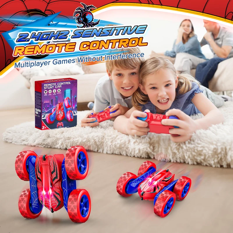 Macchina Telecomandata per Bambini, 2.4GHz Monster Truck Giochi Bambini 3-12 Anni, Giocattoli Natale Compleanno Regalo Bambino 3-9 Anni Maschio Giochi per Bambini, Gioco Bambino 3 4 5 6 7 8 Anni